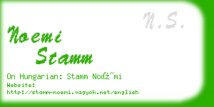 noemi stamm business card